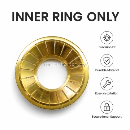 Brass Copper Burner Cap Tunku Dapur Replacement 130mm 70mm Compatible Faber Glazzimo 8132 7133 Pensonic Stove Part