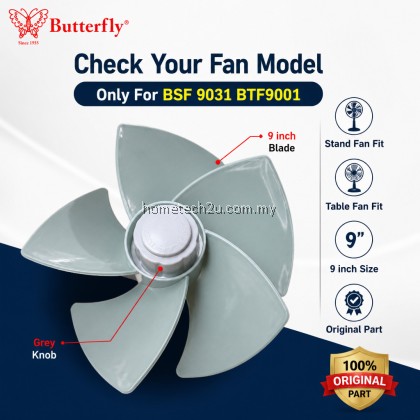 Original Butterfly 9 Inch Fan Blade Knob BSF-9031 BTF9001 Table Fan Stand Fan Spare Parts Black Green Grey Home Use Original Butterfly 9 Inch Fan Blade Knob BSF-9031 BTF9001 Table Fan Stand Fan Spare Parts Black Green Grey Home Use