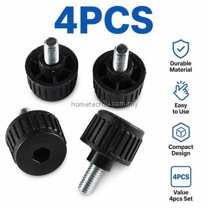 Adjustable Refrigerator Foot Pad 8mm x 15mm Screw Leveling Feet for Fridge Freezer Washing Machine Base Black Parts Adjustable Refrigerator Foot Pad 8mm x 15mm Screw Leveling Feet for Fridge Freezer Washing Machine Base Black Parts