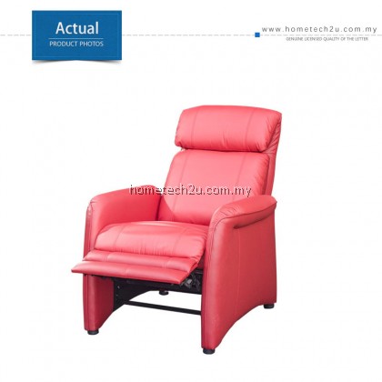 LAVelle 1 Seater Push Back Recliner Sofa Chair (Half Leather)