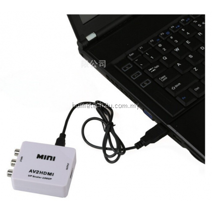Mini HD Video Converter Box HDMI to RCA AV/CVSB L/R Video HDMI TO AV Adapter