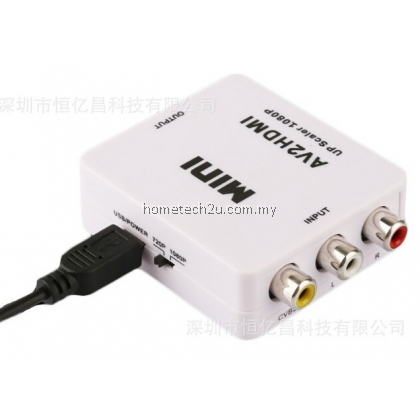 Mini HD Video Converter Box HDMI to RCA AV/CVSB L/R Video HDMI TO AV Adapter