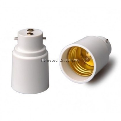 B22 to E27 Lamp Light Bulb Base Socket Converter Adaptor