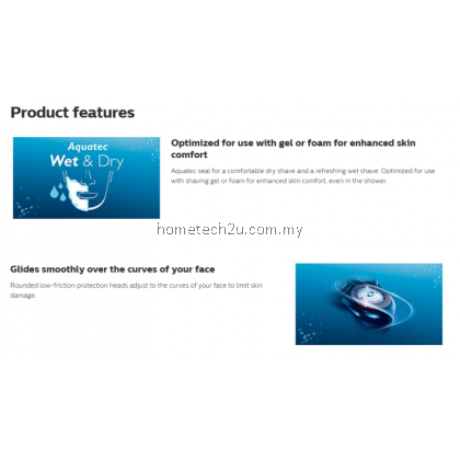 PHILIPS AquaTouch wet and dry electric shaver AT-750