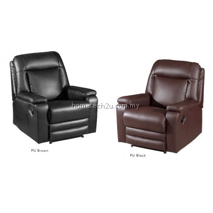 Sevannah One Seater Solid PU Recliner Chair Sofa 