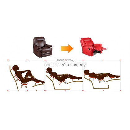Sevannah One Seater Solid PU Recliner Chair Sofa 