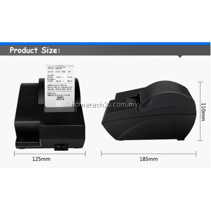 POS Cash Register Receipt Thermal Printer Bar Code Printer 