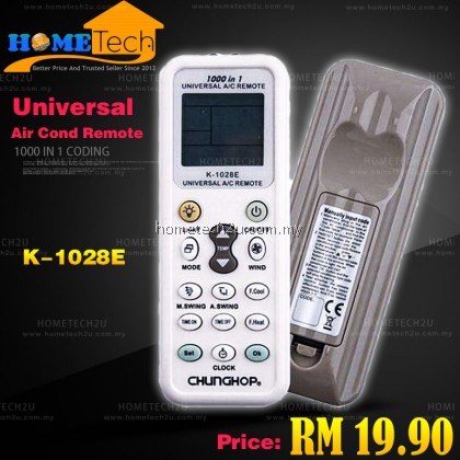 CHUNGHOP K-1028E 1000 in 1 universal air conditioner remote controller