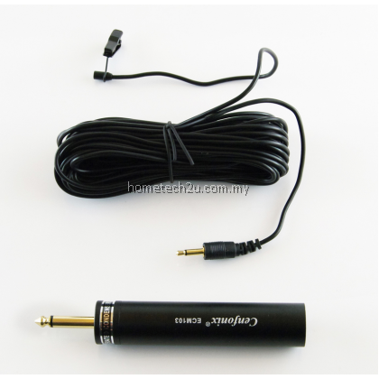Cenfonix Condenser Clip Microphone  Mini Tie Clip Mic 10 Meters Cable