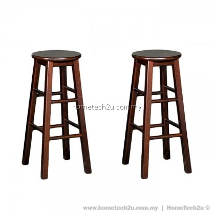 x 2 Units UHome 29" inch Wooden Pub Bar Counter Stool Chair 