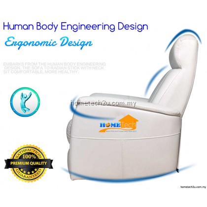 UHome Half Leather Single Seater Multifunctional Recliner Sofa Chair 