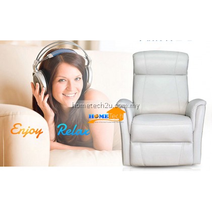UHome Half Leather Single Seater Multifunctional Recliner Sofa Chair 
