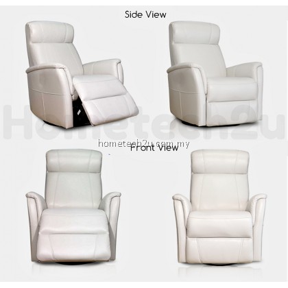 UHome Half Leather Single Seater Multifunctional Recliner Sofa Chair 