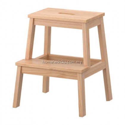 UHome Step Stool Chair (2 Steps) Wood Ladder Stool for Kitchen