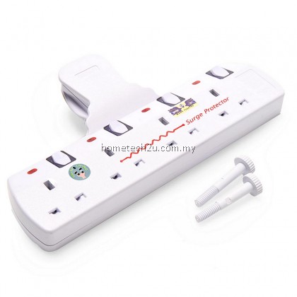 Eurosonic T-Way Adaptor Adaport with Neon Light and Surge Protector - 4 Gang Eurosonic T-Way Adaptor Adaport with Neon Light and Surge Protector - 4 Gang