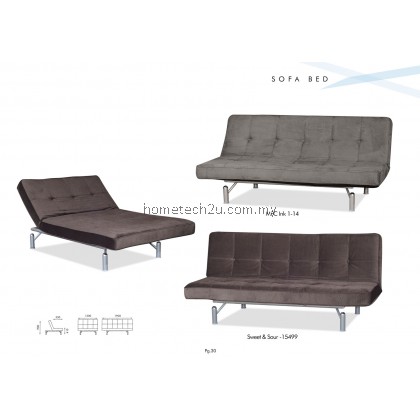 Mirai Three Seater Twin Size Sofa Bed With Reclining Function