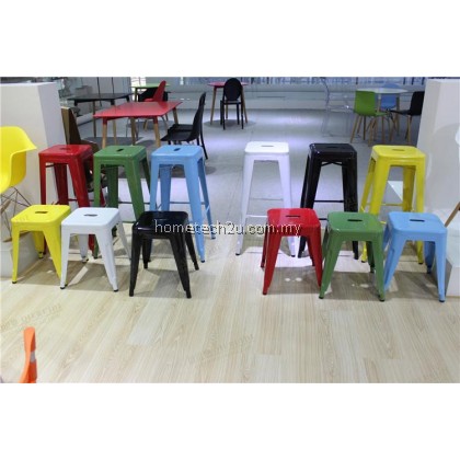 Modern Designer Hotel Restaurant Metallic Iron Chair Bar Chair Bar Stools Cafe Shop Decoration