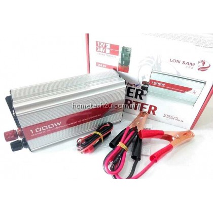 Battery Car Power Inverter 1000 Watt DC 12V to AC 220V +USB 5V