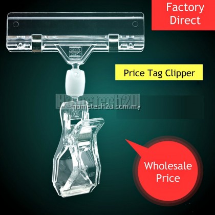 10pcs Price Tag Clip Price Label Clipper Holder Clamp Sign Holder
