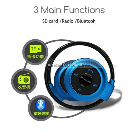 Wireless Bluetooth Headset Headphone Earphone MP3 Player