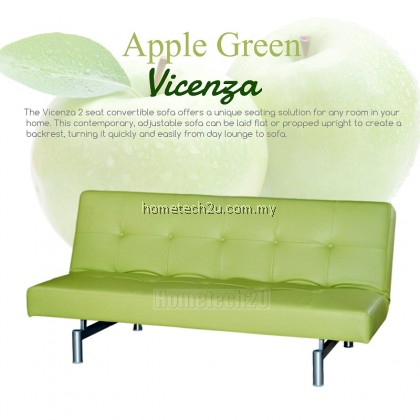 Vicenza 2 Seater Convertible Sofa Bed - Apple Green Vicenza 2 Seater Convertible Sofa Bed - Apple Green