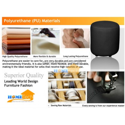 Mary PU Round Stool