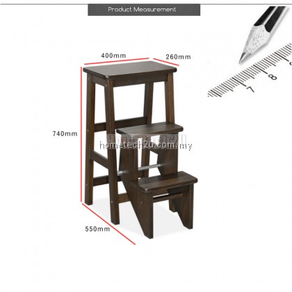 Malaysia Solid Wood Bar Chair Foldable Step Chair Step Stool Ladder Chair Kerusi Tangga Kayu Malaysia Solid Wood Bar Chair Foldable Step Chair Step Stool Ladder Chair Kerusi Tangga Kayu