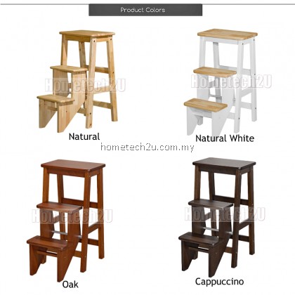 Malaysia Solid Wood Bar Chair Foldable Step Chair Step Stool Ladder Chair Kerusi Tangga Kayu Malaysia Solid Wood Bar Chair Foldable Step Chair Step Stool Ladder Chair Kerusi Tangga Kayu