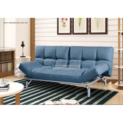 Clo Creative Modern 3 Seater Fabric Sofa Bed - Blue