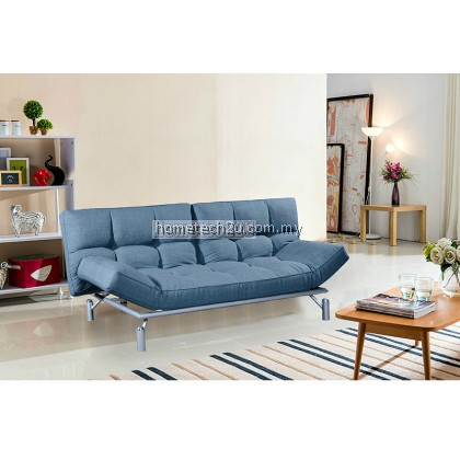 Clo Creative Modern 3 Seater Fabric Sofa Bed - Blue