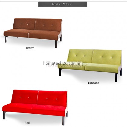 Carissa Stylish Microfiber Sofa Bed-Red Carissa Stylish Microfiber Sofa Bed-Red