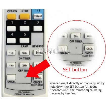 Ceiling Fan Wall Fan Remote For Rubine Deka KDK Pensonic Elmark Wings Eurouno