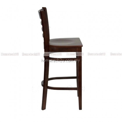 Hometech2u 29" Ladder Back Wooden Restaurant Bar Stool 