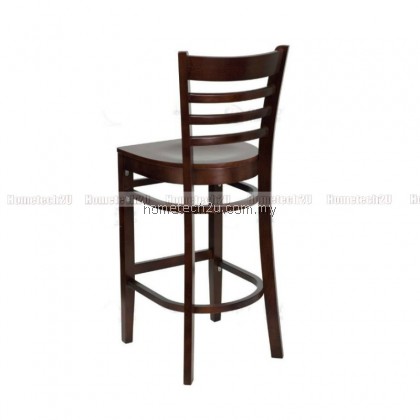 Hometech2u 29" Ladder Back Wooden Restaurant Bar Stool 