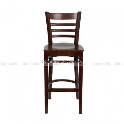 Hometech2u 29" Ladder Back Wooden Restaurant Bar Stool 