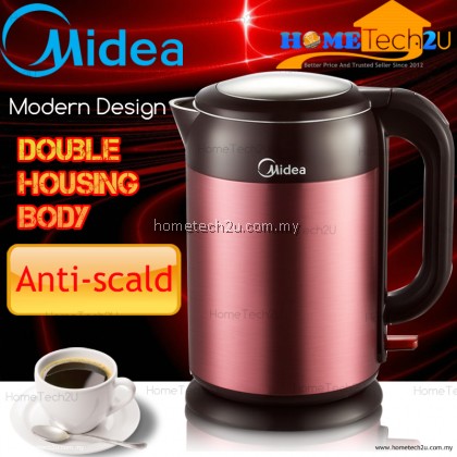 MIDEA JUG KETTLE ANTI SCALD PROTECTION ELEGANT SERIES 1.7L (ELEGANT MAROON)