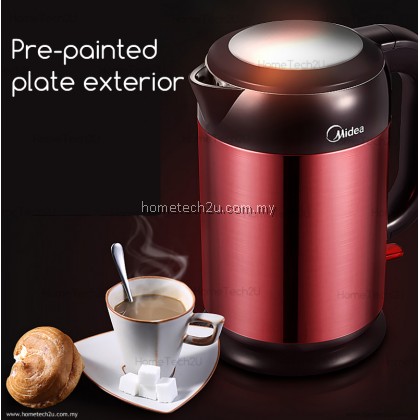 MIDEA JUG KETTLE ANTI SCALD PROTECTION ELEGANT SERIES 1.7L (ELEGANT MAROON)