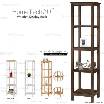 Hometech2u Wooden Display Rack Shelf