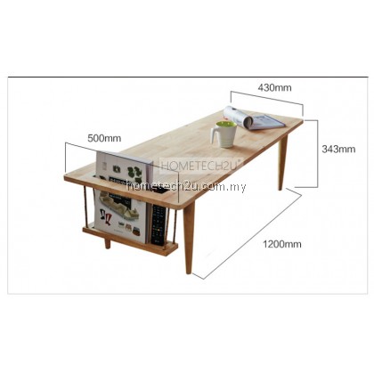 Simple Creative Modern Wooden Rectangle Coffee Table