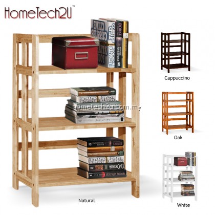 Lavelle 3 Tiers Wooden Bookshelves Bookcase