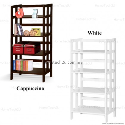 Lavelle 4 Tiers Wooden Book Shelves Book Rack