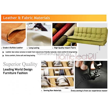 Santillo Queen Size Fabric Sofa Bed (Limeade)