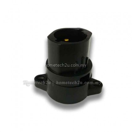 Festoon Pin Type BC B22 Bulb Wedge Holder (black)