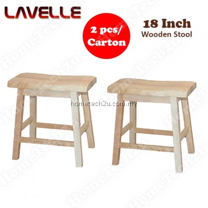Lavelle 18 inch Rectangle Wooden Bar Stool