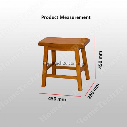 Lavelle 18 inch Rectangle Wooden Bar Stool