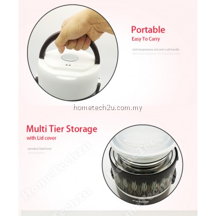 FABER Portable Mini Electric Steamer Lunch Box Portable Food Steamer