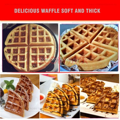 Homelux Commercial Waffle Maker Machine Double Burner HBWB-2