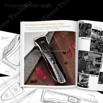 HTC Washable Rechargeable Electric Hair Trimmer