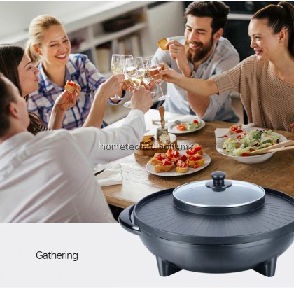 OSAKA BBQ Style Grill and Steamboat 2 IN 1 - ROUND