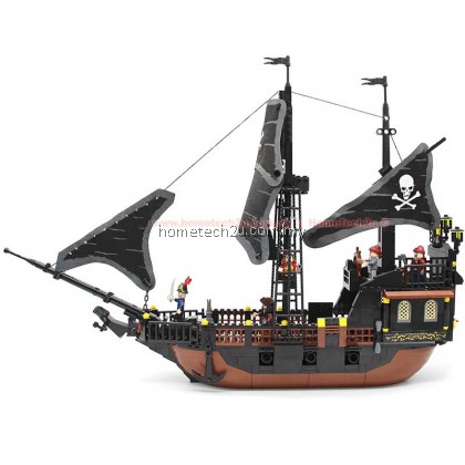 GUDI Building Blocks Compatible with LEGO Black Pearl Pirates of the Caribbean Series Boys Assembled Toys